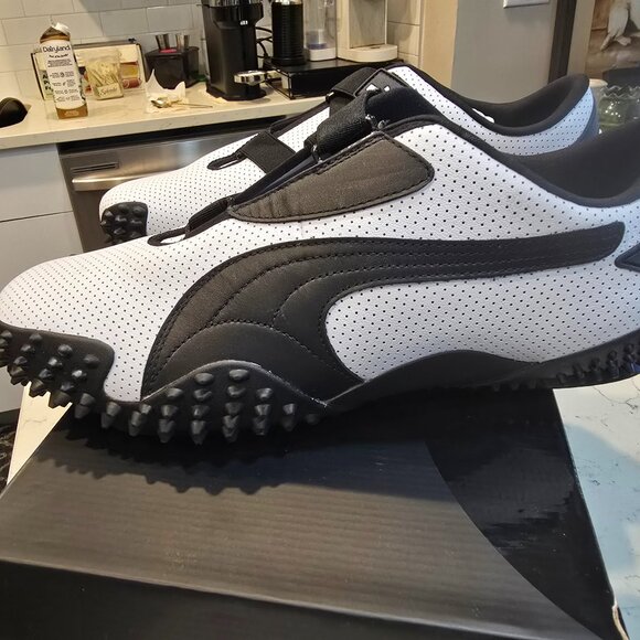 Puma Mostro PERF Puma White Puma Black 397331-01 US MENS SHOES SIZE 11 NEW - Picture 1 of 10